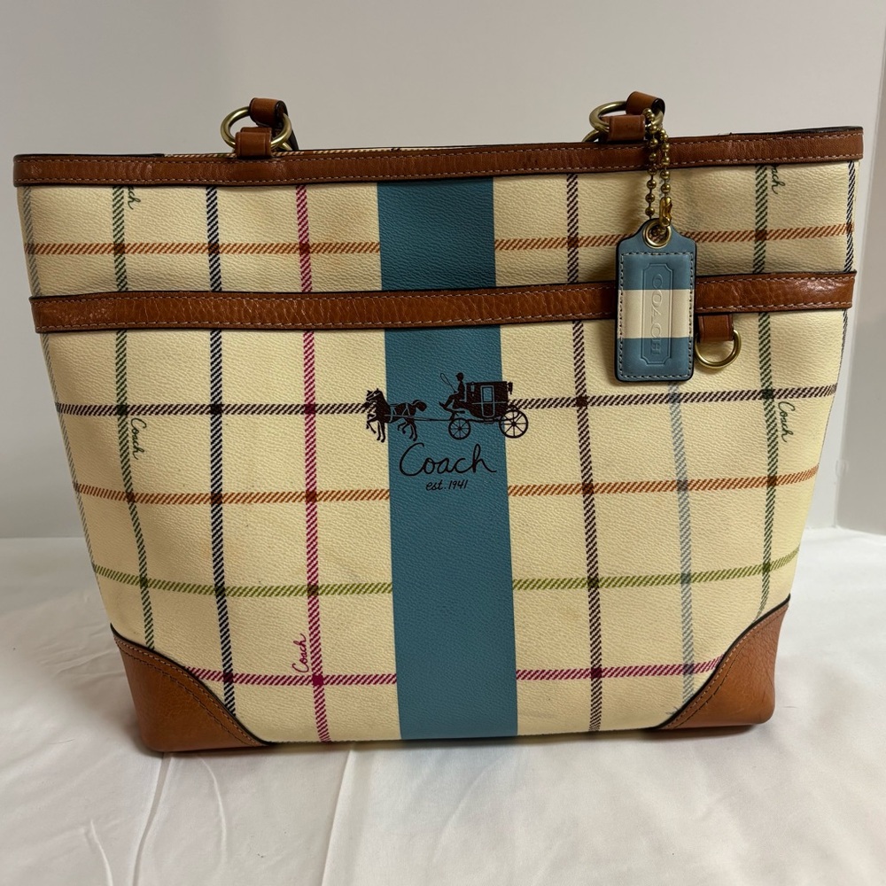 Coach Heritage Tattersall Tote